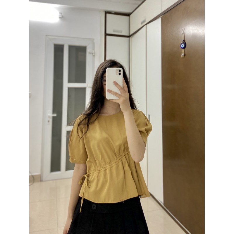 áo sơ mi rút dây - ảnh thật shop chụp | BigBuy360 - bigbuy360.vn