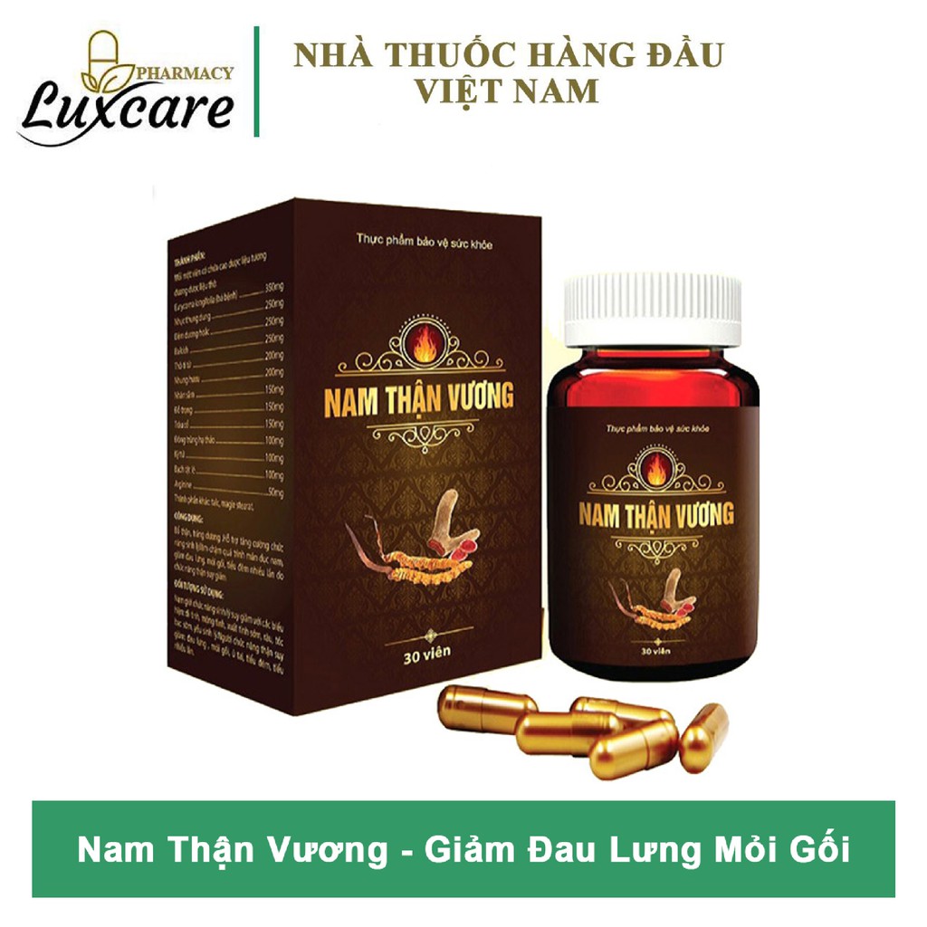 Viên Sinh Lý Nam Thận Vương - Giúp Tăng Cường Sinh Lực, Giảm Đau Lưng Mỏi Gối