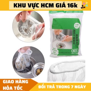 Combo 100 túi loc rác bồn rửa chén, lưới lọc rác bồn rửa, lọc bồn rửa chén
