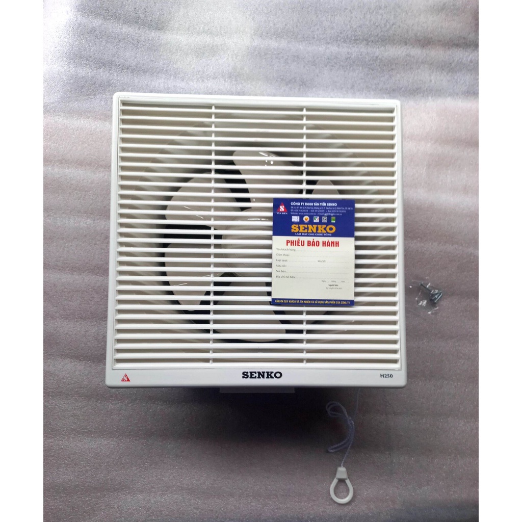Quạt hút mùi gắn tường Senko H250  - Hút 2 chiều thông gió - Lượng gió 42m3/min - Hàng chính hãng - BH 1 năm