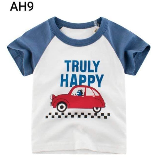 Áo Bé Trai cotton cộc tay 27kids chính hãng