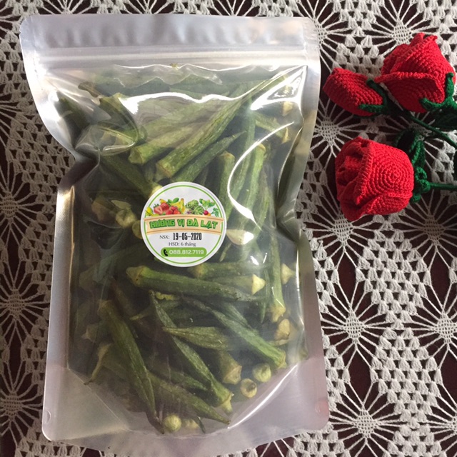 Đậu bắp sấy giòn rất tốt cho sức khoẻ - Đặc sản Đà Lạt