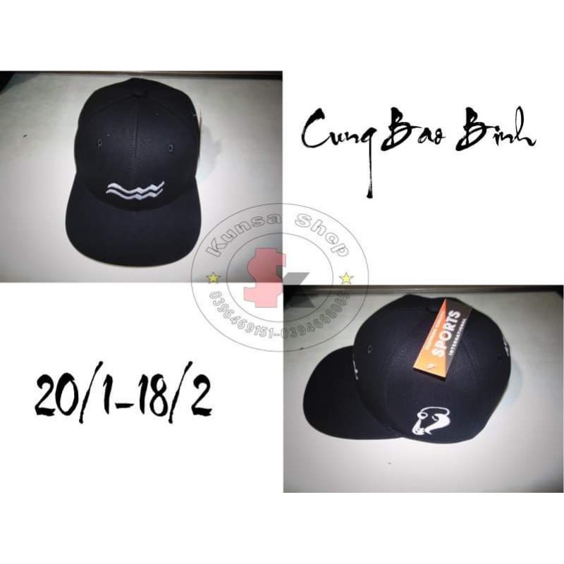 NÓN LƯỠI TRAI NÓN SNAP THÊU LOGO 12 CUNG HOÀNG ĐẠO