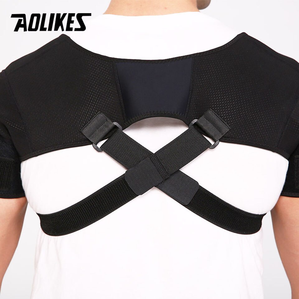 Đai cố định khớp vai đôi AOLIKES A-1695 hỗ trợ vai và lưng Shoulder Support