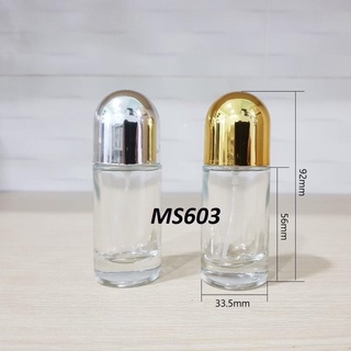 Vỏ chai lọ chiết nước hoa tròn nắp bạc 20ml