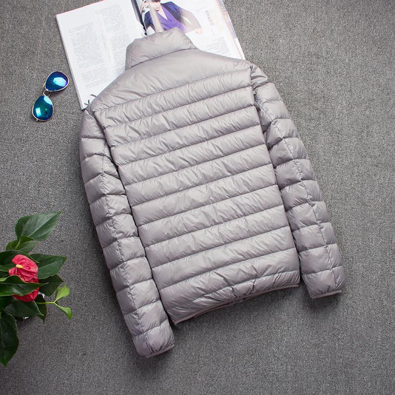 Áo khoác phao cổ đứng siêu mỏng size lớn phong cách thời trang xuân thu dành cho nam