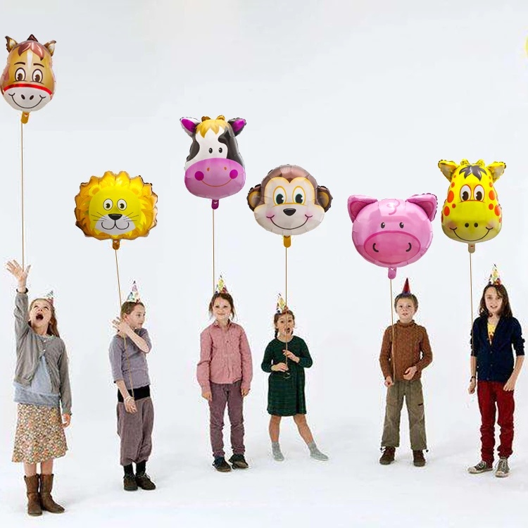 Bong Bóng Hình Đầu Động Vật Trang Trí Tiệc Sinh Nhật Cho Bé