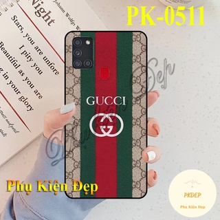 Ốp lưng SamSung A21s - Ốp dẻo đen in hình Họa tiết Gucci siêu sang