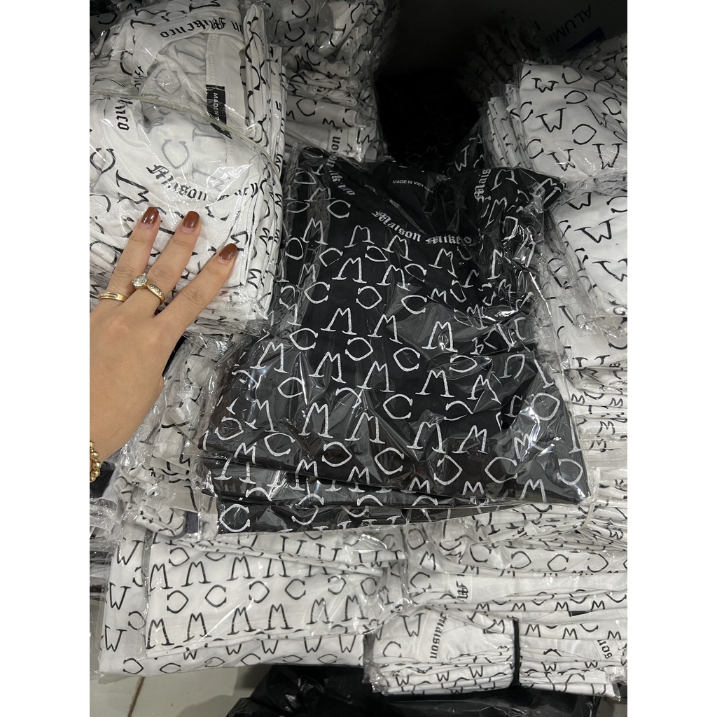 [SẴN HÀNG HOTTREN ] Áo phông Nam nữ mi.ken.co in kín toàn thân