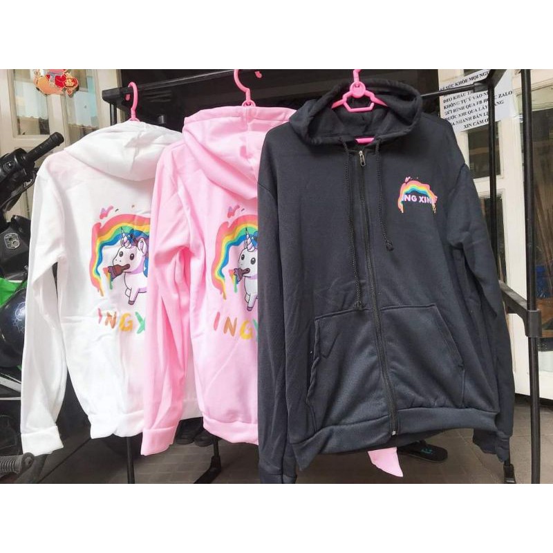 Áo khoác nỉ unicorn nam nữ thời trang