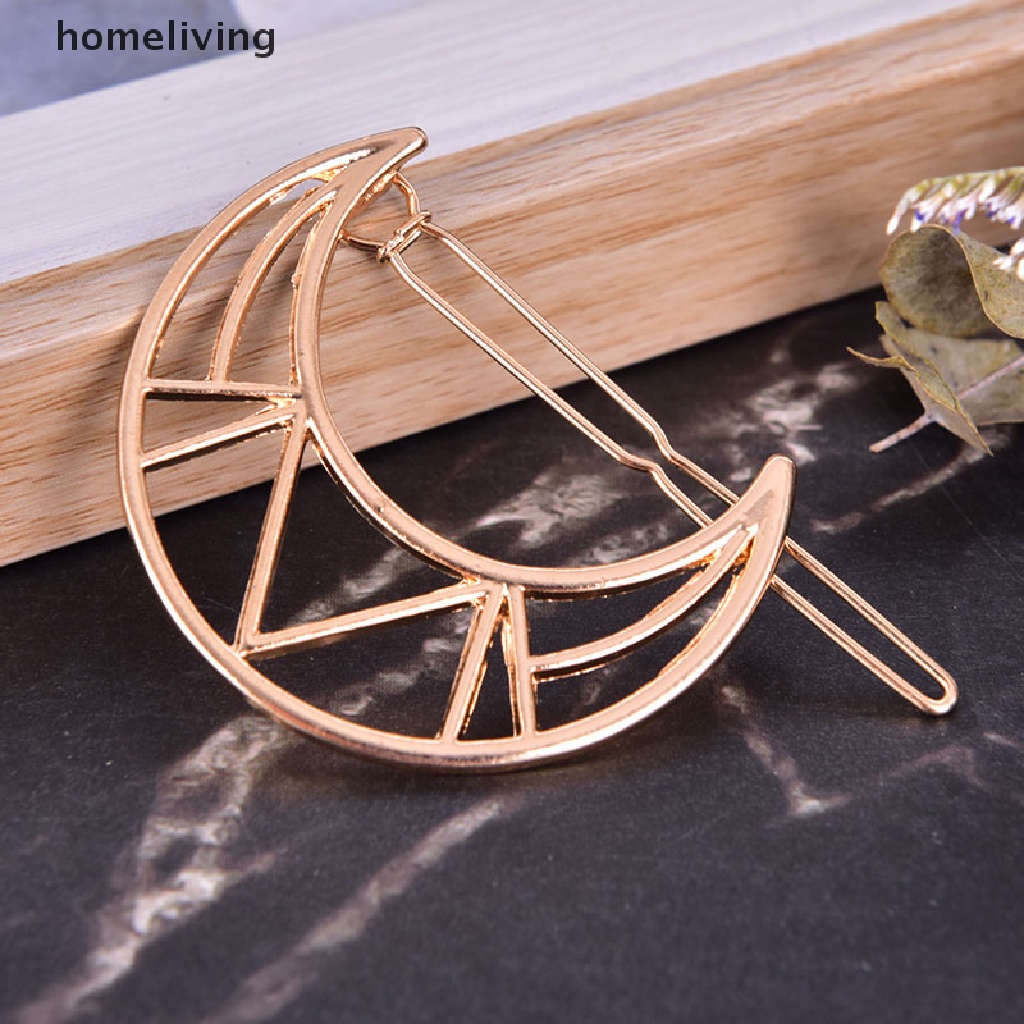 Kẹp Tóc Kim Loại Thiết Kế Hình Học Thời Trang Cho Nữ