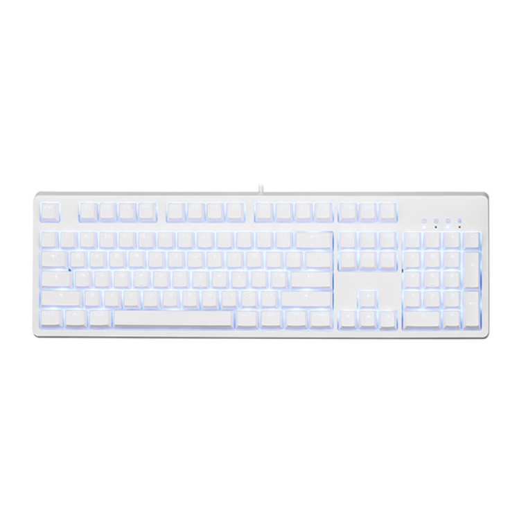 Bàn phím cơ E-Dra EK3104 Trắng White Ice/ Led xanh version 2021