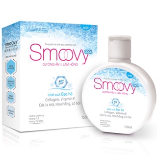 Dung dịch vệ sinh phụ nữ smoovy cool - dưỡng ẩm và làm hồng vùng kín