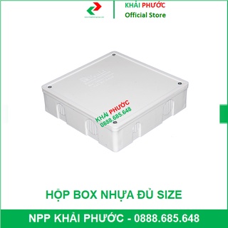 HỘP BOX NHỰA TRUNG GIAN, HỘP NỐI ĐIỆN VUÔNG GẮN NỔI 100 120 150 200 100x100 120x120 150x150 200x200 - KHẢI PHƯỚC