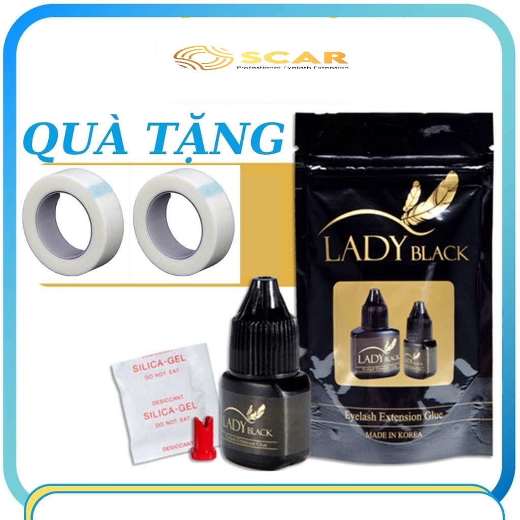 Keo nối mi LADY Black độ bền cao, ít cay mắt_Dụng cụ nối mi