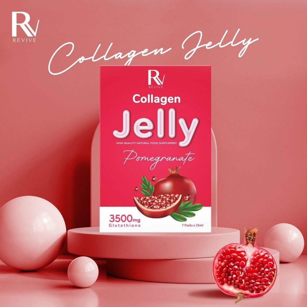 Thạch Lựu Trắng Da Toàn Thân-Thạch Lựu Jelly Pomegranate Thụy Sĩ-Thạch Lựu Collagen Jelly Pomegranate