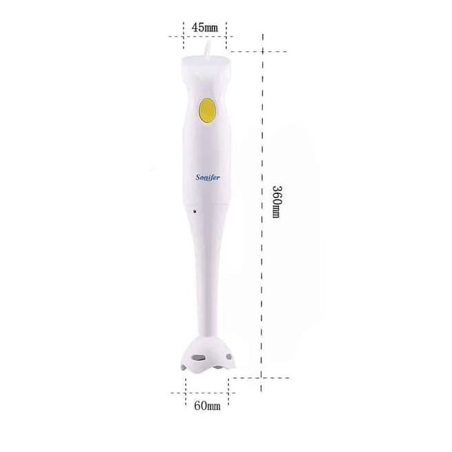 '➫ Máy Xay Sinh Tố Sonifer SF-8001 Cầm Tay Bằng Thủy Tinh Dài