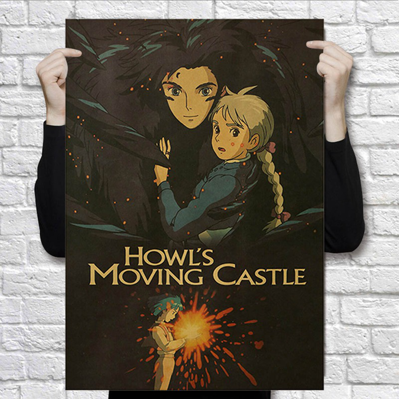 Poster Dán Tường Hình Nhân Vật Phim Hoạt Hình Hayao Miyazaki