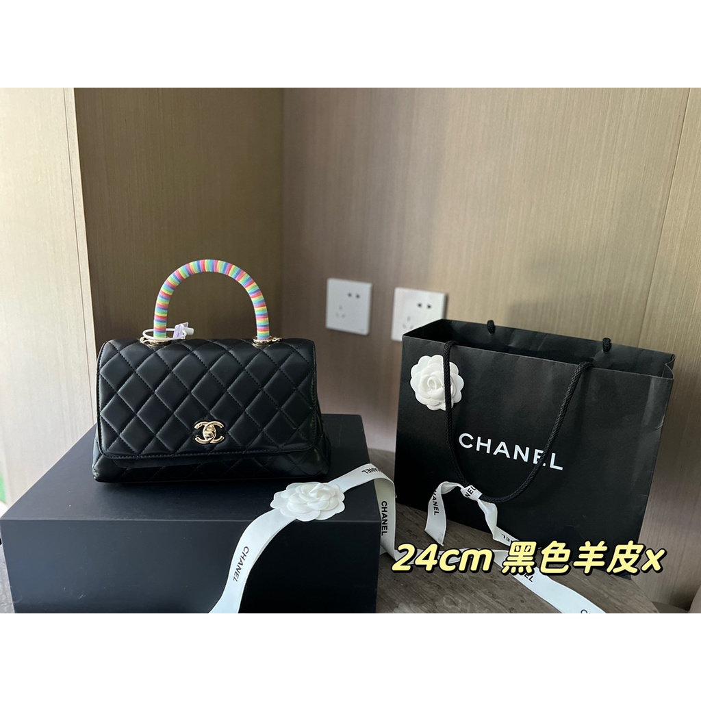 Túi xách tay da thật thời trang cao cấp 𝘾𝙝𝙖𝙣𝙚𝙡 𝘾𝙝𝙖𝙣n𝙚𝙡 CN cho nữ phong cách sang trọng