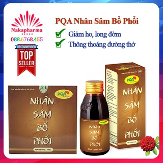 Siro PQA Nhân Sâm Bổ Phổi – Hỗ trợ thanh họng, bổ phổi, giảm ho, long đờm, giúp thông thoáng đường thở