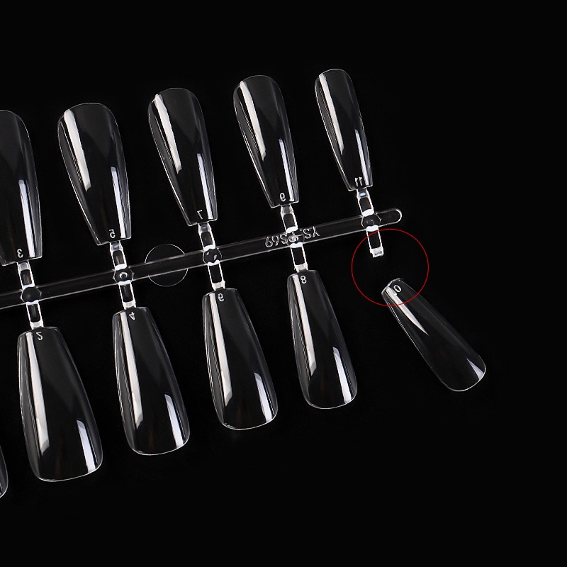 Set 24 Móng Tay Giả Trong Suốt 6 Kích Cỡ