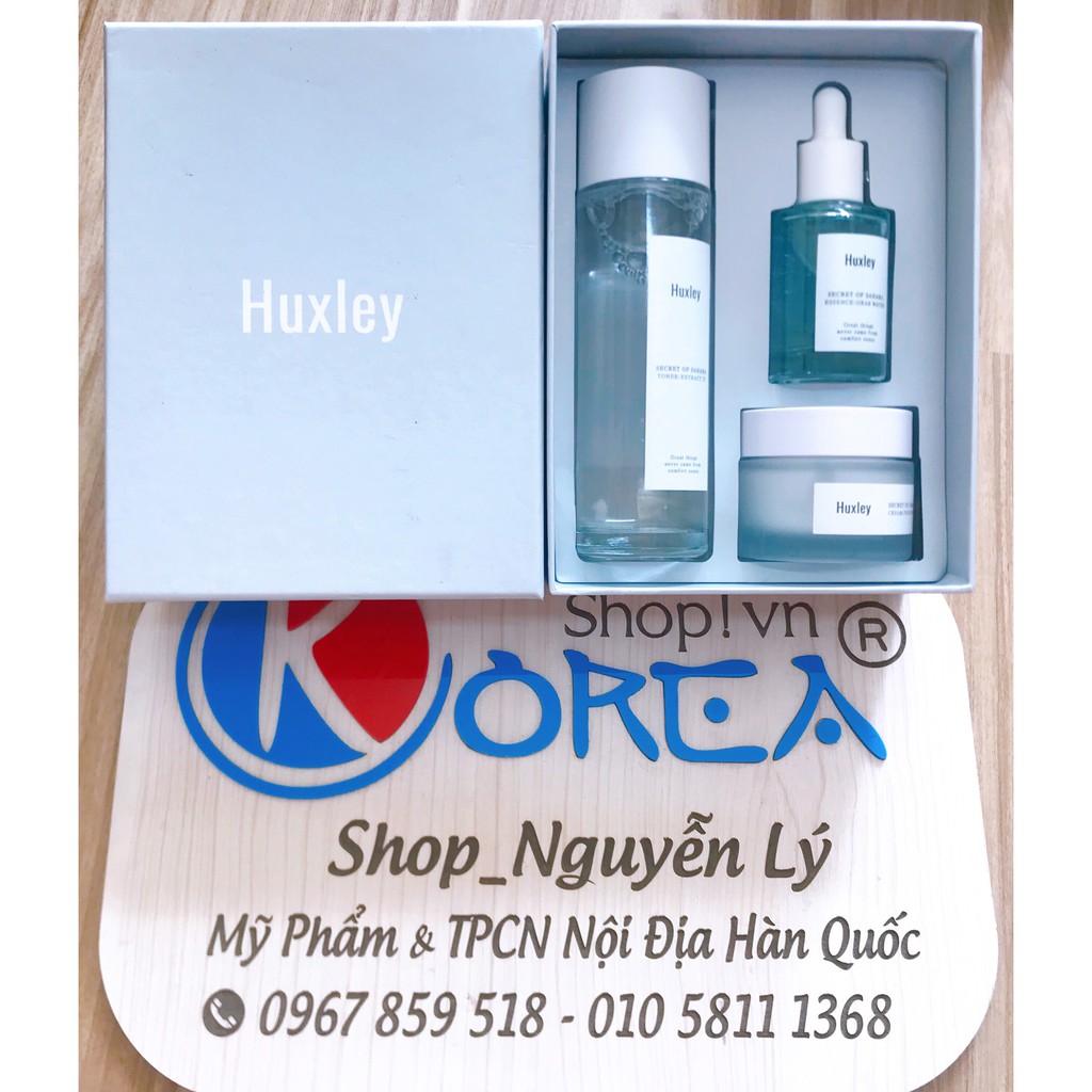 Bộ mỹ phẩm Huxley dưỡng trắng, chống lão hóa BRIGHTENING TRIO của Hàn Quốc