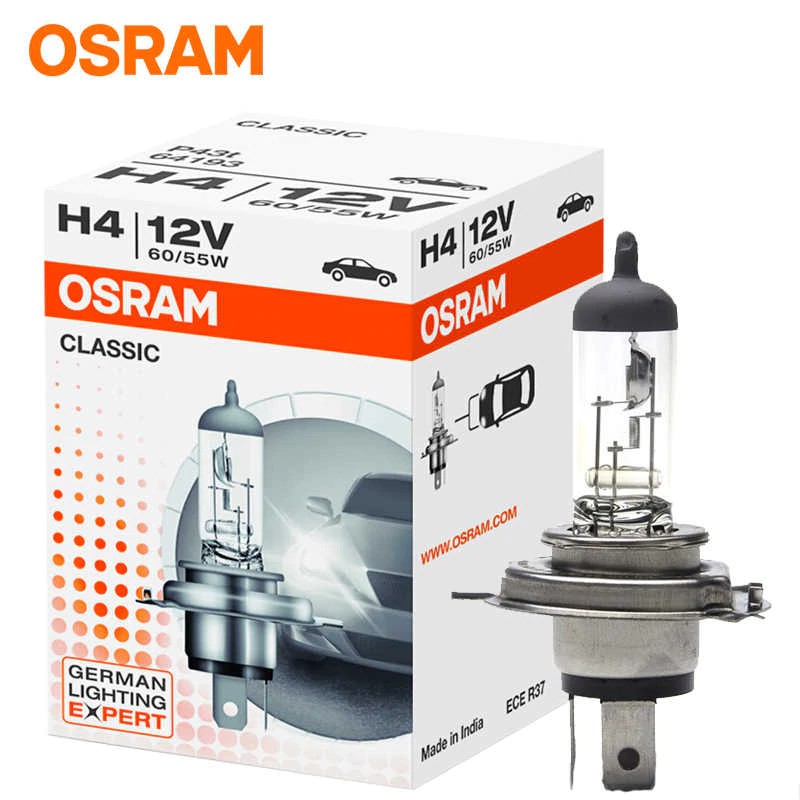 Bóng Đèn Pha Osram Cao Cấp Chân HIR2(9012), H11, H4, H7, H1, H3 Bóng Công Nghệ Halogen 12V 55W