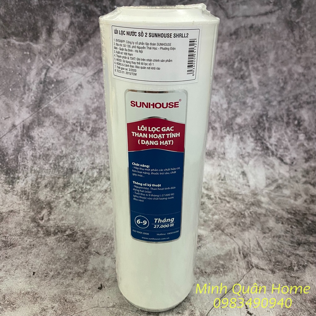 Lõi Lọc Nước Sunhouse Số 1,2,3 - Bộ 3 Lõi Lọc Thô Sunhouse ❤️Chính Hãng❤️ |MINHQUANHOME| - SUHO123