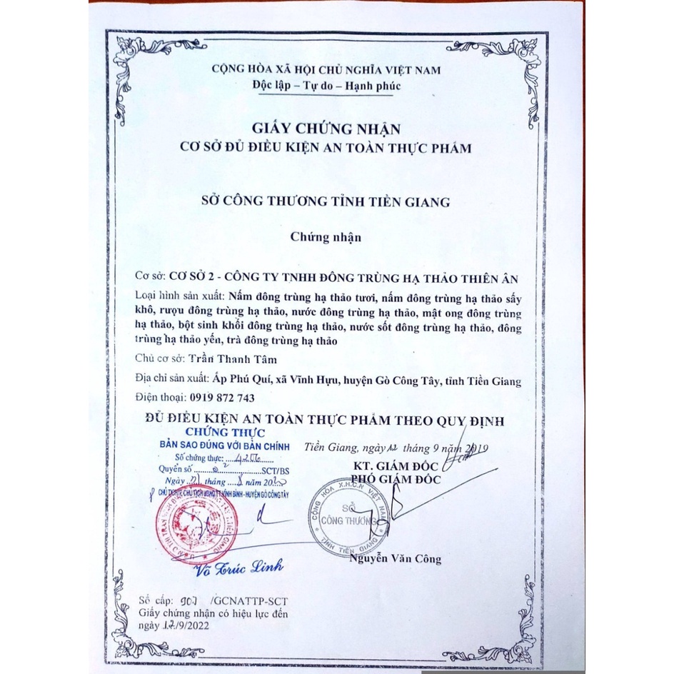 Nước Đông trùng hạ thảo Yến Thiên Ân - 6 lon/lốc  - Hàng Chính Hãng