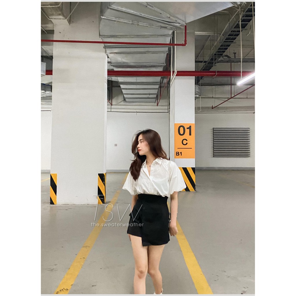 [Mã FAXANH55 giảm 10K đơn 50K] Chân váy cạp cao vạt chéo tôn dáng (Ảnh thật) | BigBuy360 - bigbuy360.vn