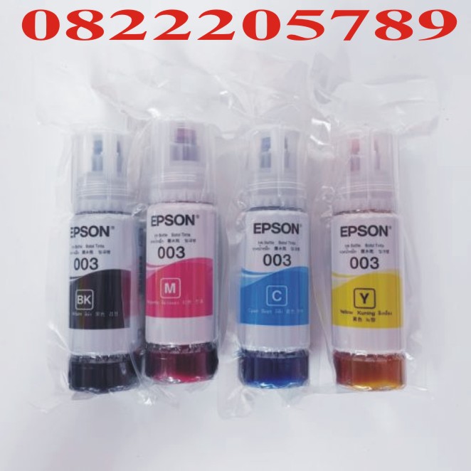 Bộ mực máy in Epson L1110,L3110,L3150,L4150... MÃ Ecotank 003 chính hãng