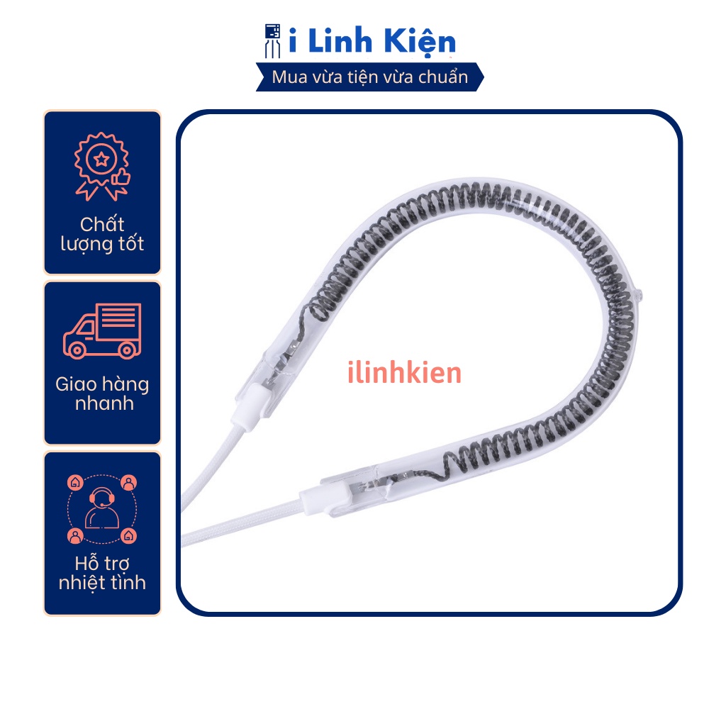 Bóng đèn quạt sưởi chữ U 900W 1000W sợi Carbon chất lượng tốt