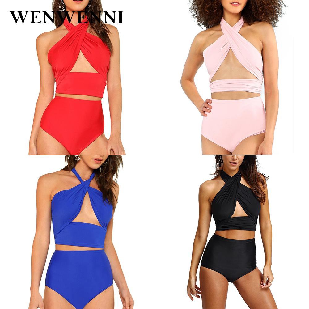 Bộ Bikini Hai Mảnh Phối Dây Chéo Thời Trang Cho Nữ | WebRaoVat - webraovat.net.vn