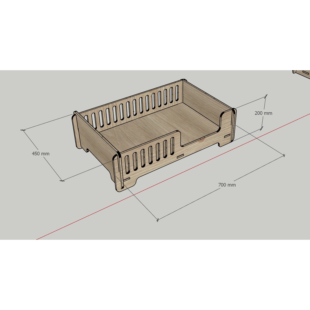 Nhà gỗ cho mèo Pet house Gỗ MDF 9mm Phủ melamin màu mẫu 5