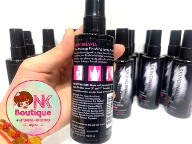 Xịt khoá lớp make up Skindinavia® The Makeup Finishing Spray-Bridal | BigBuy360 - bigbuy360.vn