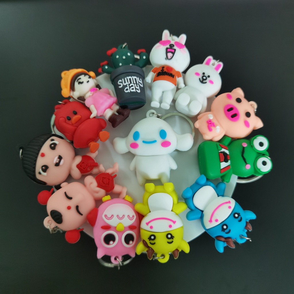 ⭐ MÓC KHÓA 3D KUTE TREO ĐỒ HÌNH THÚ DỄ THƯƠNG NHIỀU MẪU ĐƯỢC LỰA treo balo, túi xách hoặc móc khóa.