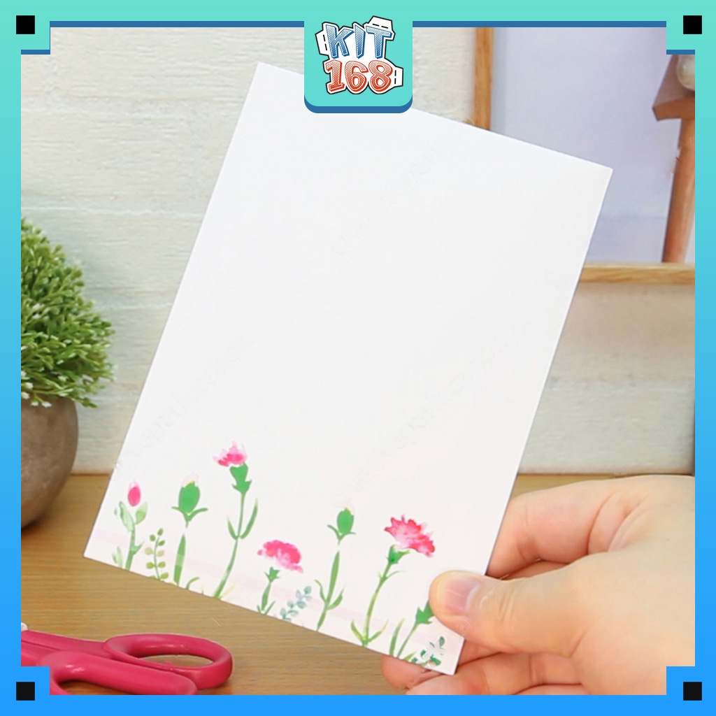 Mô hình giấy đồ vật đồ chơi Thiệp bông hoa 3D