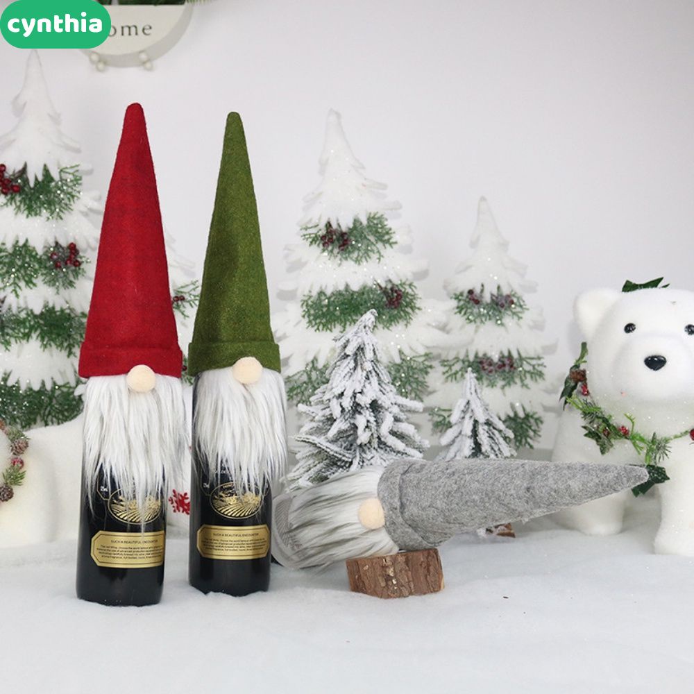 Vỏ bọc chai rượu vang trang trí giáng sinh hình ông già Noel