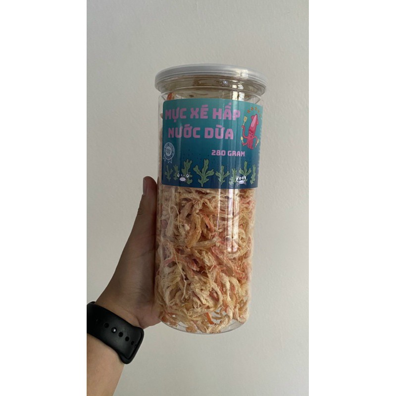 mực xé hấp nước dừa hũ 280gr | BigBuy360 - bigbuy360.vn