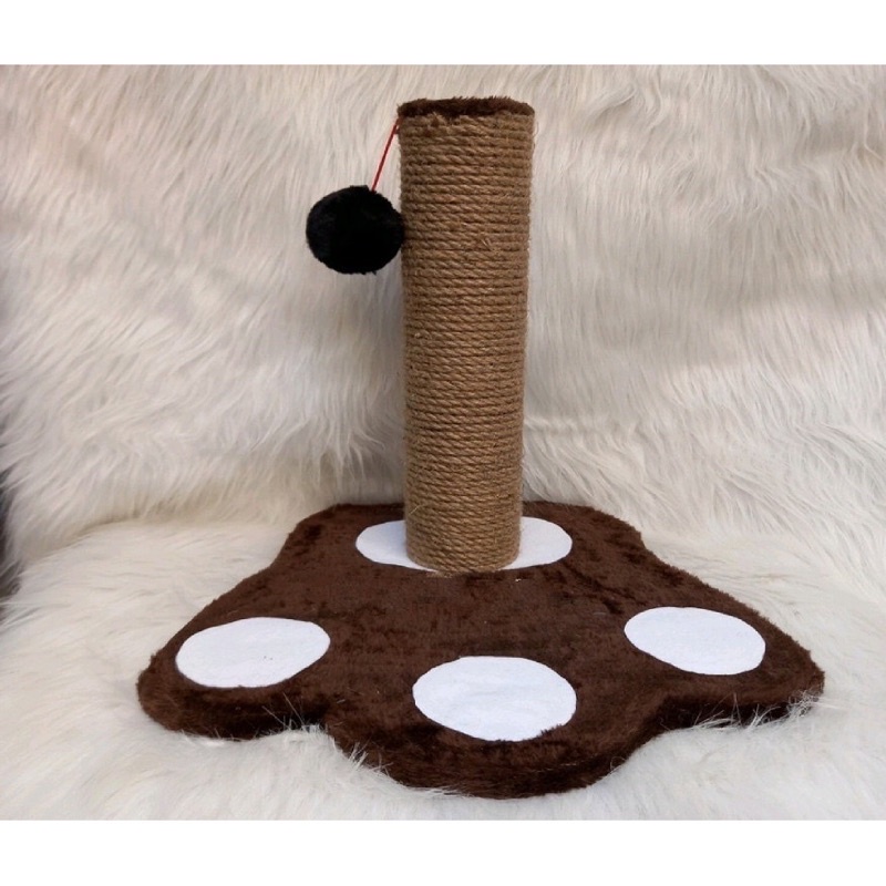 Trụ cào móng cho mèo đế bàn chân trụ quấn thừng cao 30cm