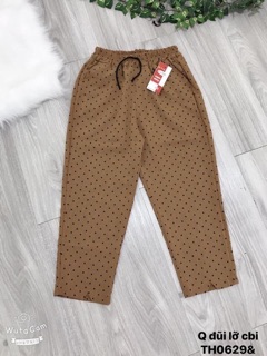 Quần baggy đũi lỡ chấm bi - TH