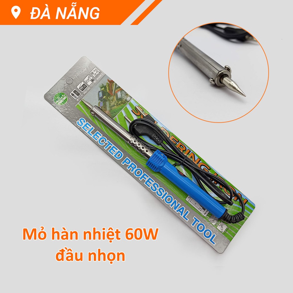 Mỏ hàn nhiệt 60W mũi nhọn cán nhựa