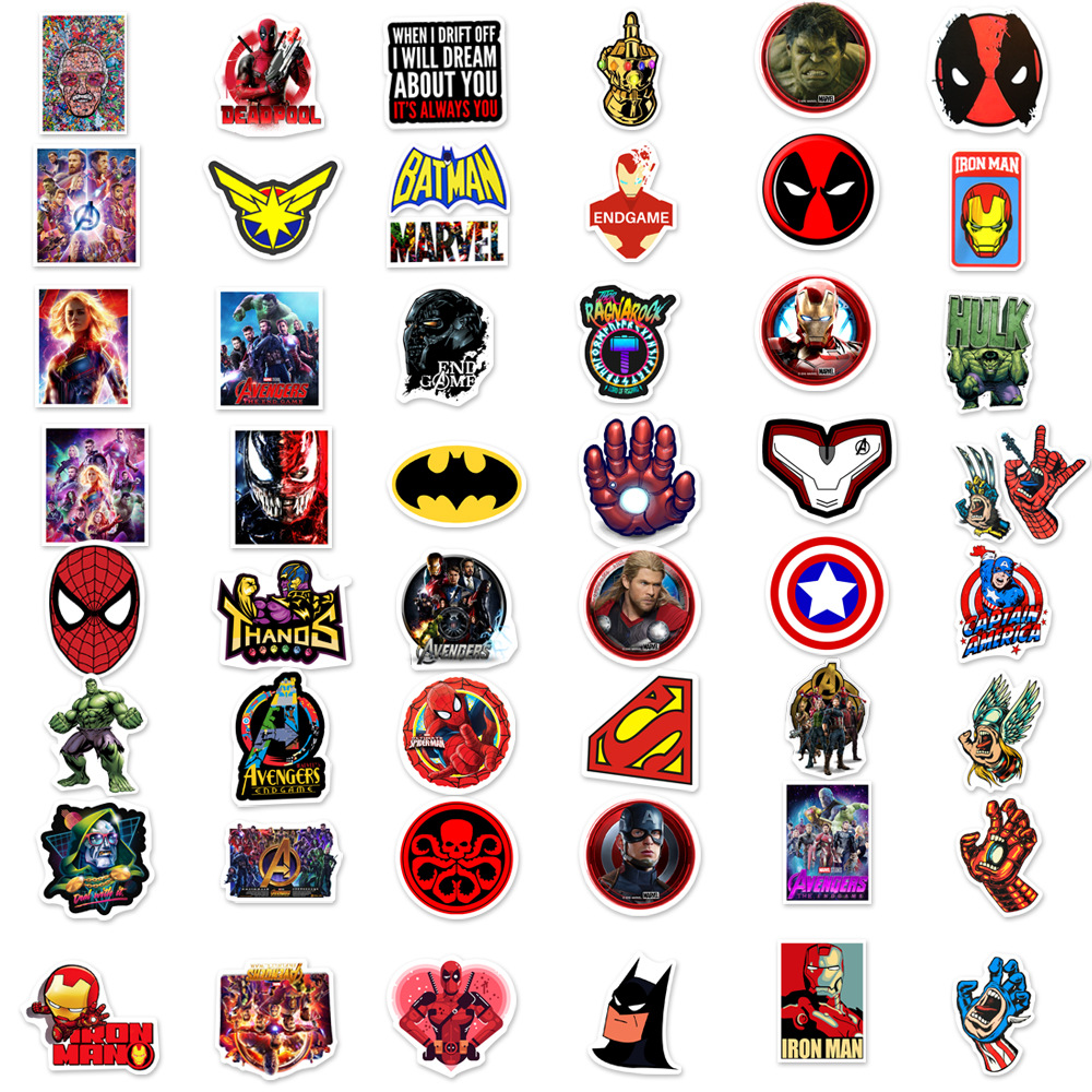 ❉ Marvel &amp; DC - Series 04 Superhero Stickers ❉ 50Pcs/Set Super Hero Waterproof DIY Fashion Decals Doodle Stickers