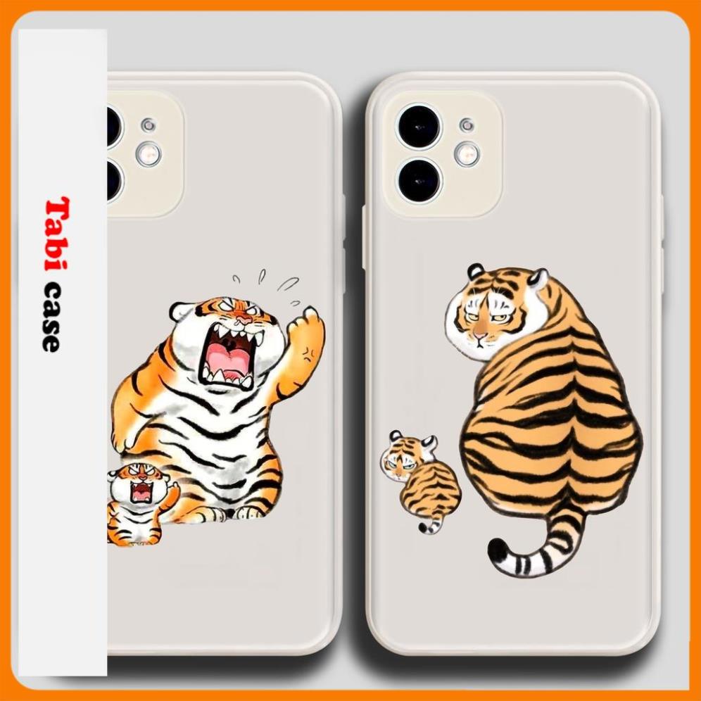 Ốp lưng viền vuông iPhone 6/6s/7/8/X/XS/11/12/13 Pro Plus Max Mini hình hổ anime cute dễ thương Ho9 Ho10