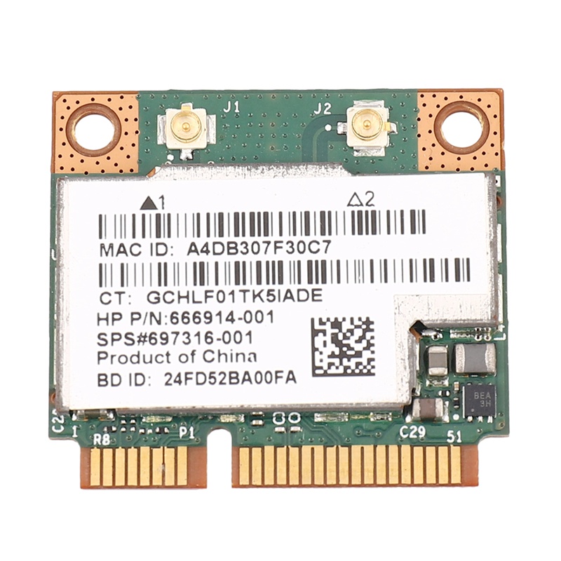 Thẻ Nhớ Hai Băng Tần Kép 2.4 + 5G 300M 802.11A / B / G / N Wifi Bluetooth 4.0 Cho Hp Bcm943228Hmb Sps 718451-001