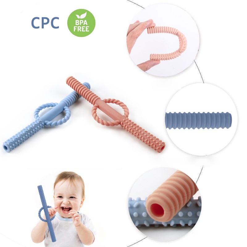Đồ Chơi Gặm Nướu Bằng Silicone Thiết Kế Rỗng Dành Cho Bé Sơ Sinh