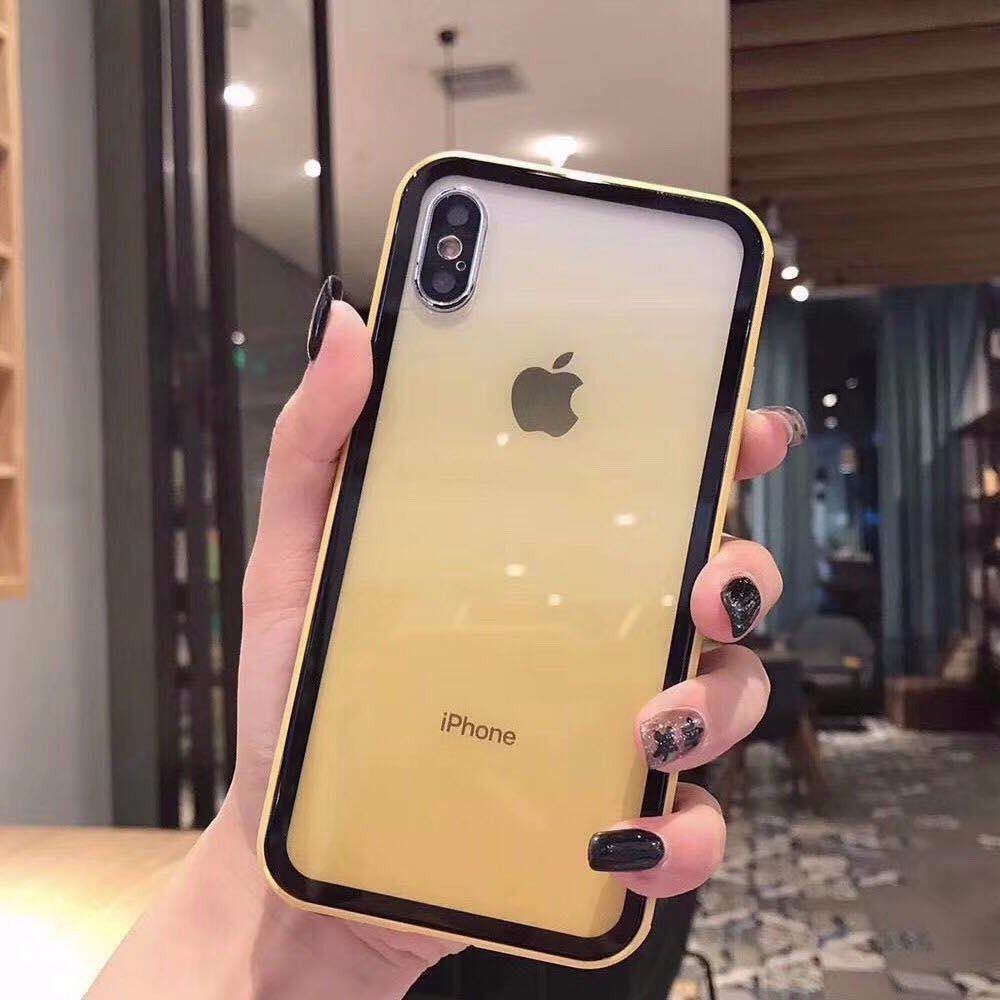 ❧ Ốp điện thoại lưng iPhone Net red x mobile phone case transparent gradient color iphoneXR/6s/7/8plus anti-drop silicone all-inclusive soft cover | BigBuy360 - bigbuy360.vn