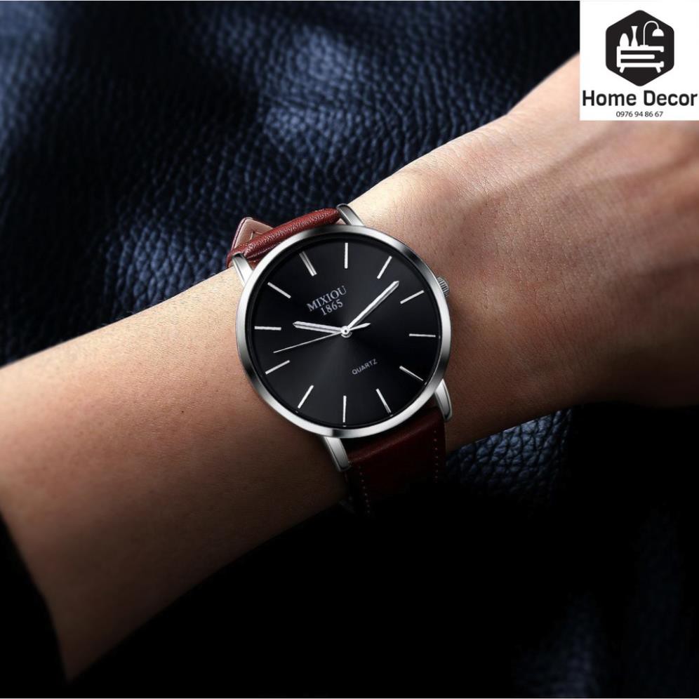 Đồng hồ nam cao cấp chống nước chống xước mặt đá cao cấp MIXIOU và thép không rỉ.