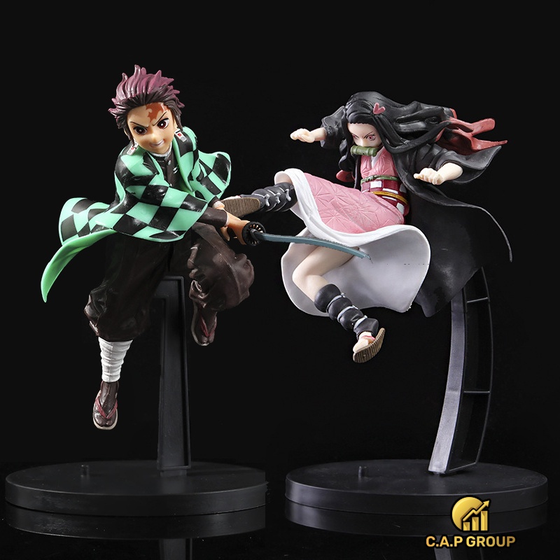 Mô hình Tanjiro Nezuko nhân vật truyện Thanh gươm diệt quỷ - Anime Demon Slayer Kimestu no Yaiba - 0IX5i