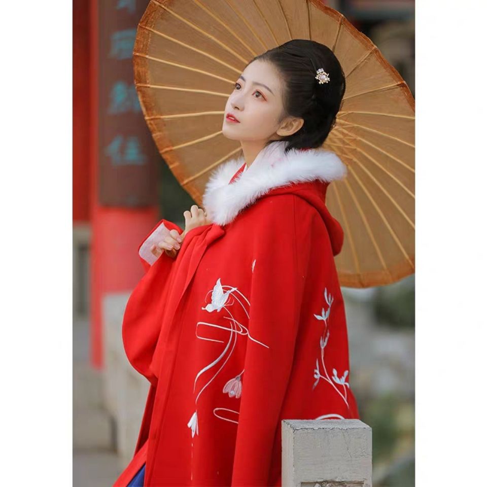 Yi Yi Han Áo Choàng Dáng Dài Dày Dặn Ấm Áp Đa Năng Phong Cách Mùa Đông Dành Cho Phụ Nữ | BigBuy360 - bigbuy360.vn